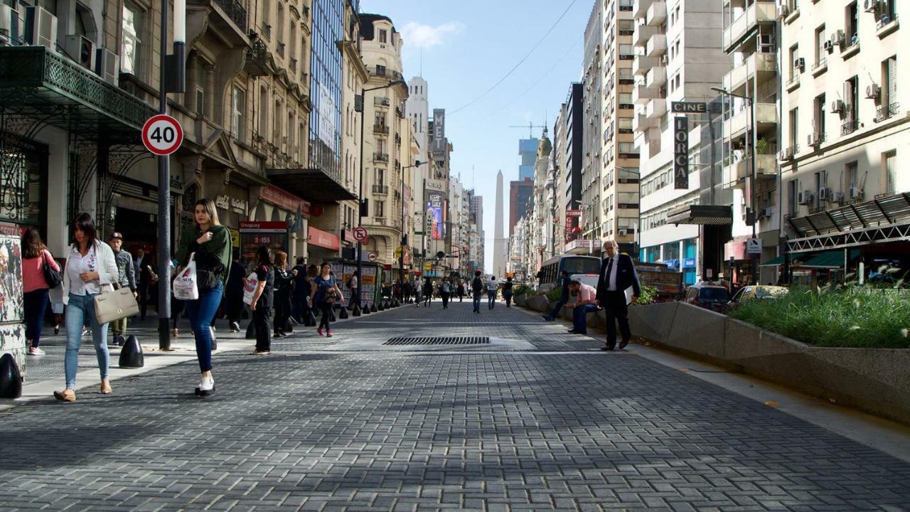Estilo Y Comodidad En Av Corrientes, Departamento Con Estacionamiento Para Autos Буэнос-Айрес Экстерьер фото